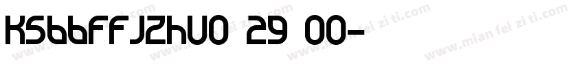 KSBBFFJZHU0 29 00字体转换